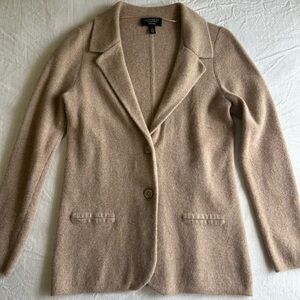 Charter Club Tan Blazer Knit Jacket
